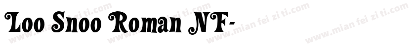 Loo Snoo Roman NF字体转换